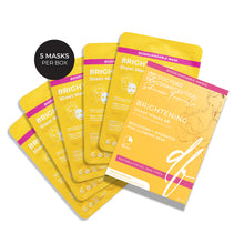 Load image into Gallery viewer, BRIGHTENING TREATMENT SHEET MASKS (5 pack)