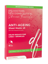 Load image into Gallery viewer, ANTI-AGEING TREATMENT SHEET MASKS (5 pack)