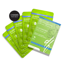 Load image into Gallery viewer, CLEANSING TREATMENT SHEET MASKS (5 pack)
